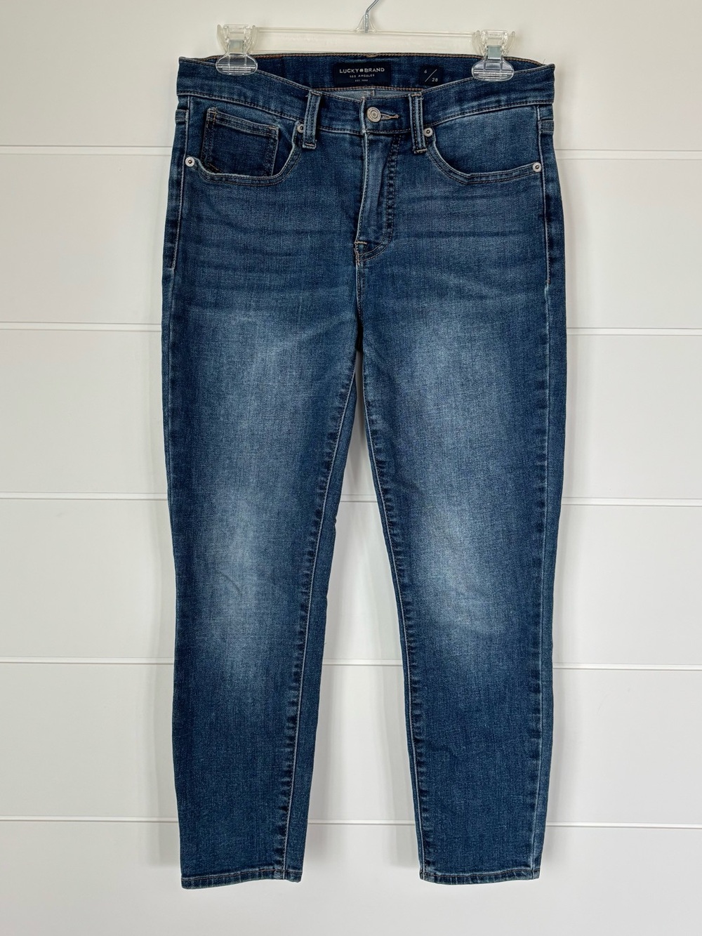 Lucky Brand Women's Ava Mid Rise Crop Denim Jeans Size 6